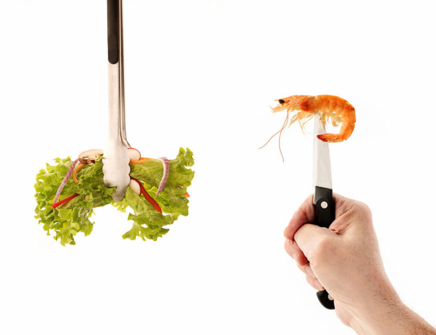 Food Photography shrimp and Salad by Joe Cosentino, Utica New York, Visual Media Strategy