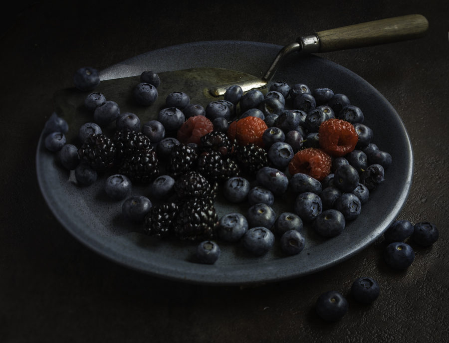 Blueberries on Pie Plate by Julie L'Heureux Visual Media Strategy