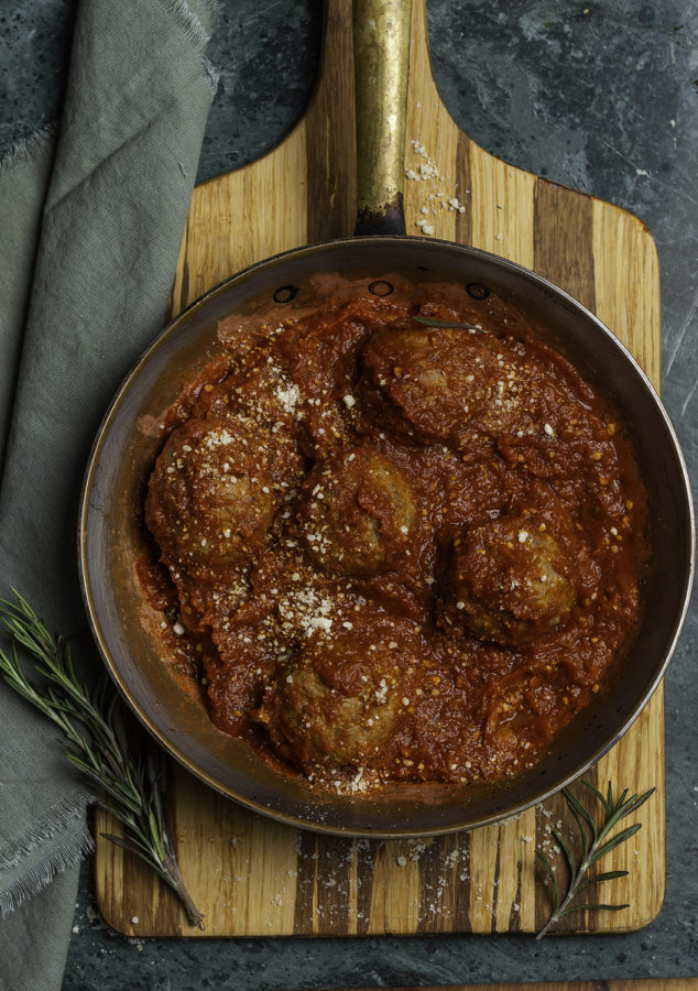 Meatballs with sauce by Julie L'Heureux Visual Media Strategy