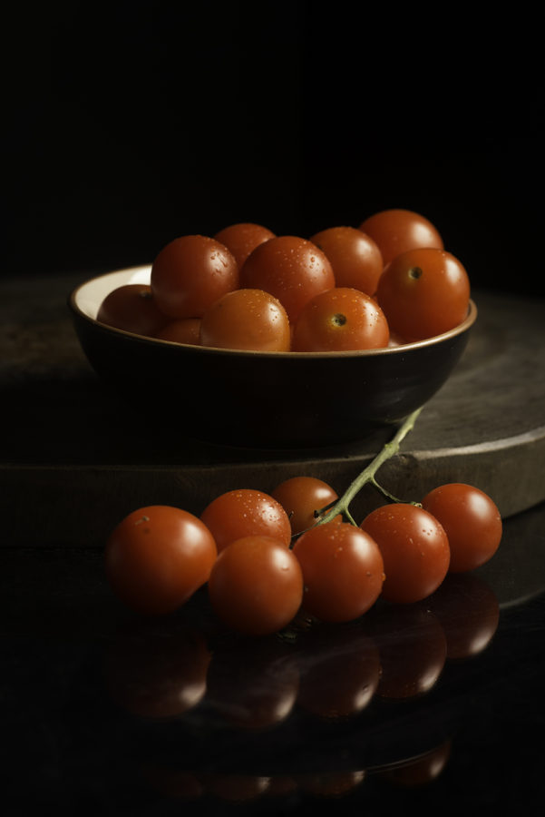 Tomatoes with Reflection by Julie L'Heureux Visual Media Strategy